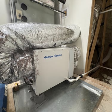 HVAC system changeout with new ductwork