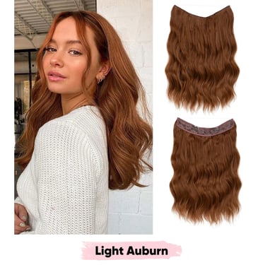 a woman with long hair color light auburn