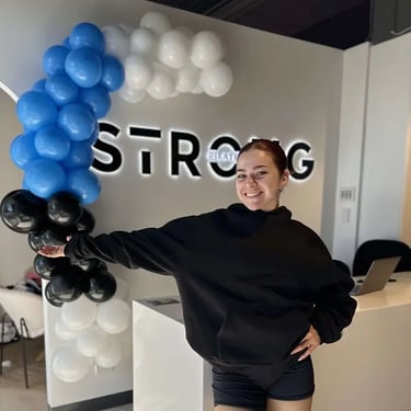 Balloon Garland setup for a Opening Event in Wynnum, Brisbane - party hire by SweetAz Co.