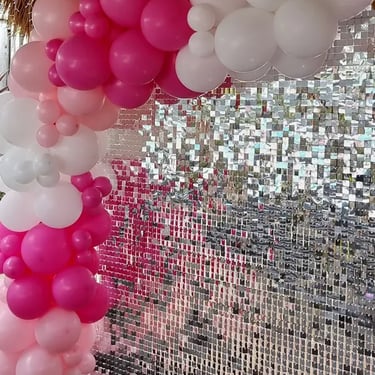Balloon Garland setup for a Party Hire in Mountcotton, Redlands - party hire by SweetAz Co.