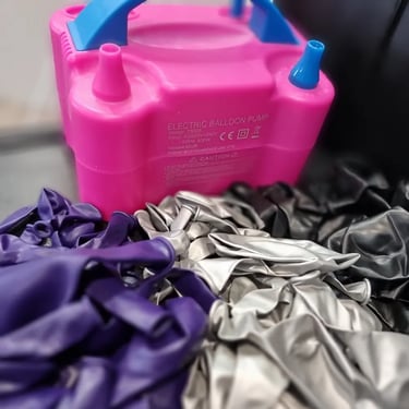 Balloon Garland made for a Sixty Birthday in Carindale, Brisbane - party hire by SweetAz Co.