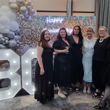 Balloon Garland featured at a Wedding Anniversary in Loganholme, Logan - party hire by SweetAz Co.