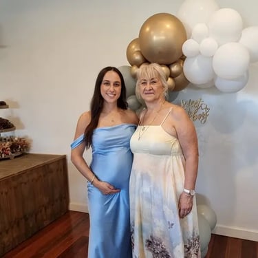 Balloon Garland matched to theme of White Gold in Wellingtonpoint, Redlands - party hire by SweetAz Co.