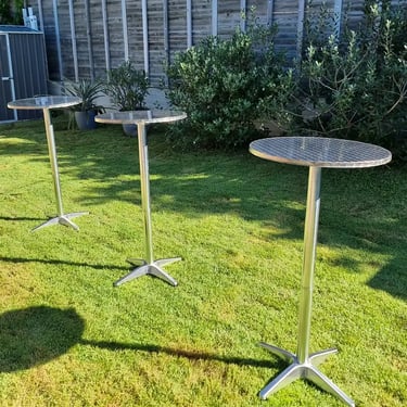 Cocktail Table placed in the backyard for a Birthday Party in Redlandbay, Redlands - party hire by SweetAz Co.
