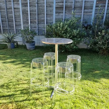 Cocktail Table with ghost stools for a Hens Party in Redlandbay, Redlands - party hire by SweetAz Co.