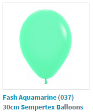 Fashion aquamarine balloon by Sempertex used by SweetAz Co. for their balloon garlands in Gold Coast