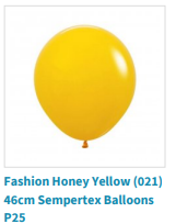 Fashion honey yellow balloon by Sempertex used by SweetAz Co. for their balloon garlands in Brisbane