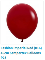 Fashion imperidal red balloon by Sempertex used by SweetAz Co. for their balloon garlands in Brisbane