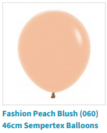 Fashion peach blush balloon by Sempertex used by SweetAz Co. for their balloon garlands in Redlands