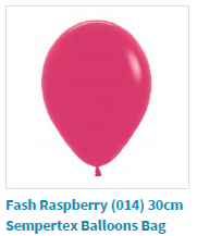 Fashion raspberry balloon by Sempertex used by SweetAz Co. for their balloon garlands in Moreton