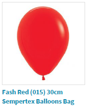 Fashion red balloon by Sempertex used by SweetAz Co. for their balloon garlands in Redlands