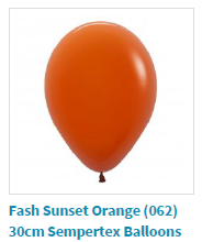 Fashion sunset orange balloon by Sempertex used by SweetAz Co. for their balloon garlands in Brisbane