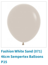Fashion white sand balloon by Sempertex used by SweetAz Co. for their balloon garlands in Brisbane