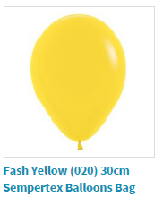 Fashion yellow balloon by Sempertex used by SweetAz Co. for their balloon garlands in Redlands