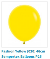 Fashion yellow balloon by Sempertex used by SweetAz Co. for their balloon garlands in Redlands