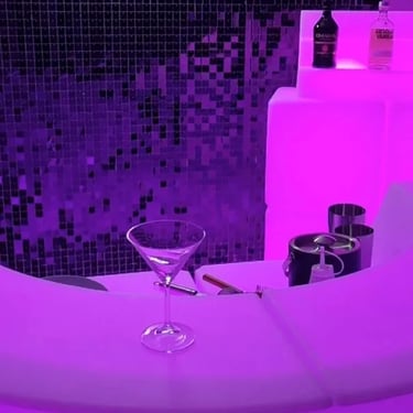 Glow Bar setup for a 21st Party in Cornubia, Logan - party hire by SweetAz Co.