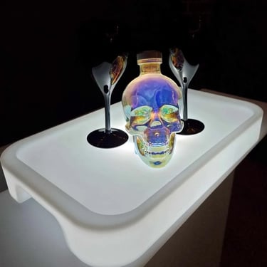 Glow Tray for highlighting product at a Serving Event in Capalaba, Redlands - party hire by SweetAz Co.