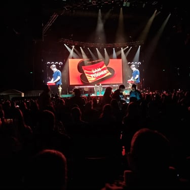 Guy Sebastian supported by Sam Fischer at the Entertainment Centre in Boondall, Brisbane - party hire by SweetAz Co.