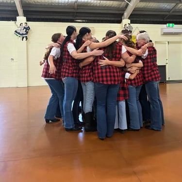 Line Dancing practice at a family and friends Show Case in Crestmead, Logan - party hire by SweetAz Co.