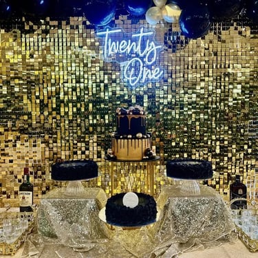 Neon Sign captured during a Twentyone Birthday in Sunnybankhills, Brisbane - party hire by SweetAz Co.