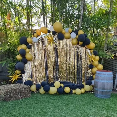 Party specialists getting ready for a 18th Birthday in Wakerley, Brisbane - party hire by SweetAz Co.