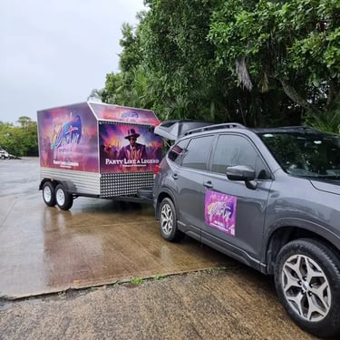 Party specialists experiencing a Birthday Event in Cleveland, Redlands - party hire by SweetAz Co.