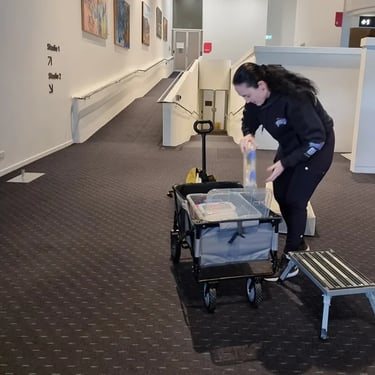 Party specialists immersed in a Corporate Party in Coomera, Gold Coast - party hire by SweetAz Co.