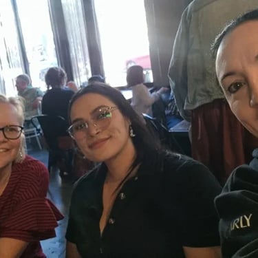 Party specialists taking time out at a Dance Night in Beenleigh, Logan - party hire by SweetAz Co.