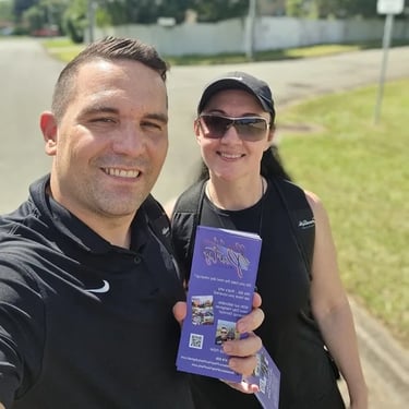 Party specialists experiencing a Flyer Delivery in Capalaba, Redlands - party hire by SweetAz Co.