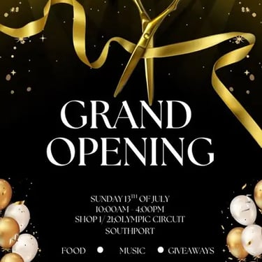 Party specialists experiencing a Grand Opening in Helensvale, Gold Coast - party hire by SweetAz Co.