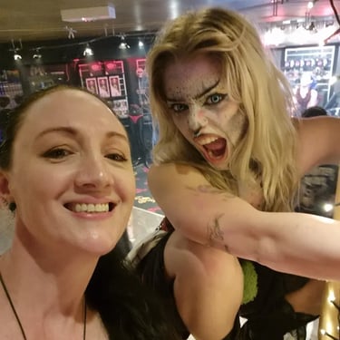 Party specialists involved in a Halloween Birthday in Shailerpark, Logan - party hire by SweetAz Co.