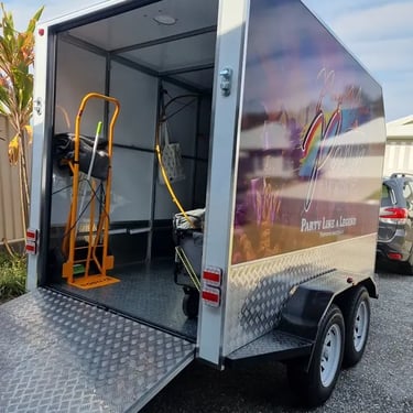 Party Hire Trailer Packed in Redlandbay, Redlands - party hire by SweetAz Co.