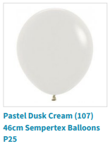 Fashion dusk cream balloon by Sempertex used by SweetAz Co. for their balloon garlands in Redlands