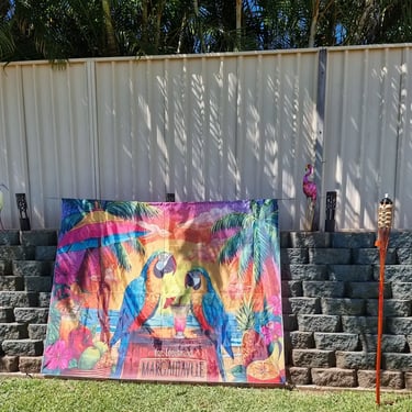Photo Backdrop for a Margaritaville themed 40th Birthday in Redlandbay, Redlands - party hire by SweetAz Co.