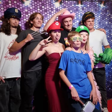 Mirror Photo Booth creating insta worth moments at an 18th Birthday in Cleveland, Redlands - party hire by SweetAz Co.