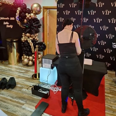 Photo Booth booked for an 18th Birthday in Southeast, Queensland - party hire by SweetAz Co.