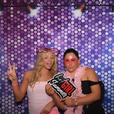 Photo Booth snapping memories during an 18th Event in Cleveland, Redlands - party hire by SweetAz Co.