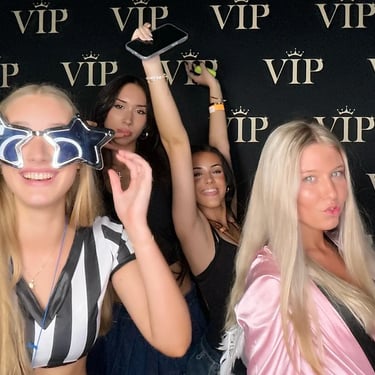 Photo Booth capturing memories at an 18th Party in Burbank, Brisbane - party hire by SweetAz Co.