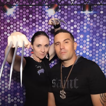 Photo Booth capturing memories at an 18th Party in Cleveland, Redlands - party hire by SweetAz Co.