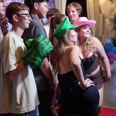 Mirror Photo Booth capturing memories during an 18th Party in Cleveland, Redlands - party hire by SweetAz Co.