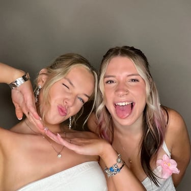 Photo Booth creating memories at a 21st Birthday in Alexandrahills, Redlands - party hire by SweetAz Co.