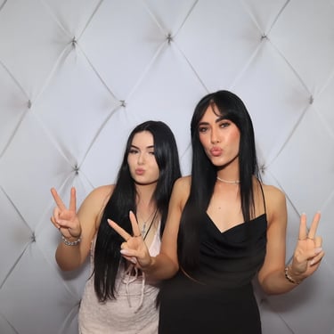 Photo Booth snaps during a 21st Birthday in Redlandbay, Redlands - party hire by SweetAz Co.