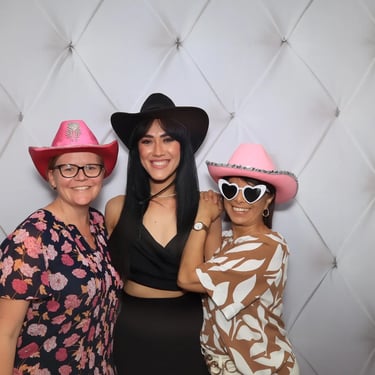 Photo Booth fun props creating moments at a 21st Celebration in Redlandbay, Redlands - party hire by SweetAz Co.