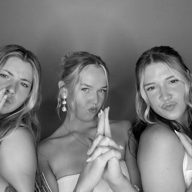 Photo Booth bringing the vibe to a 21st Event in Alexandrahills, Redlands - party hire by SweetAz Co.