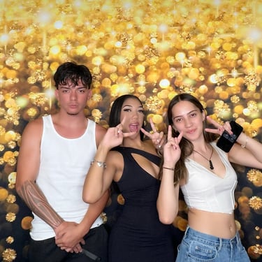 Photo Booth capturing moments at a 21st Party in Burpengary, Brisbane - party hire by SweetAz Co.