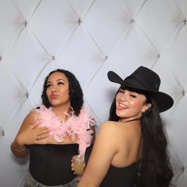 Photo Booth fun times during a 21st Party in Redlandbay, Redlands - party hire by SweetAz Co.