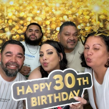 Photo Booth for an 30th Birthday Business in Pimpama, Gold Coast - party hire by SweetAz Co.