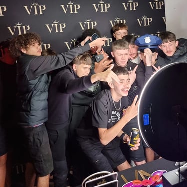 Photo Booth booked for a Birthday Celebration in Redlands, Queensland - party hire by SweetAz Co.