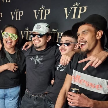 Photo Booth hired for an Birthday Event in Redlands, Queensland - party hire by SweetAz Co.