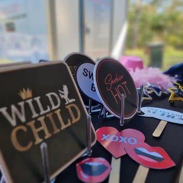 Photo Booth including Birthday Props in Lota, Brisbane - party hire by SweetAz Co.